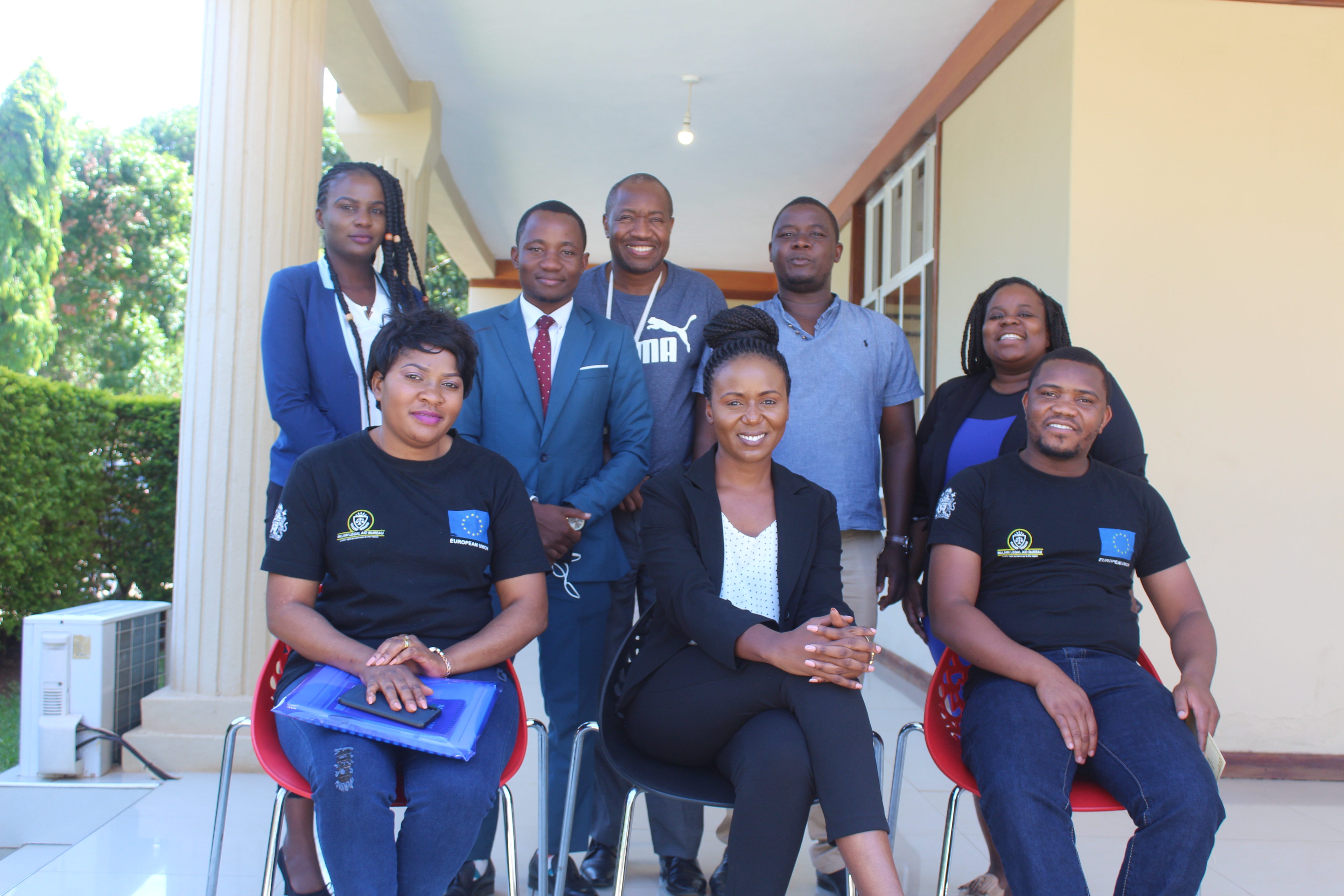 Participants in a group photo at the training