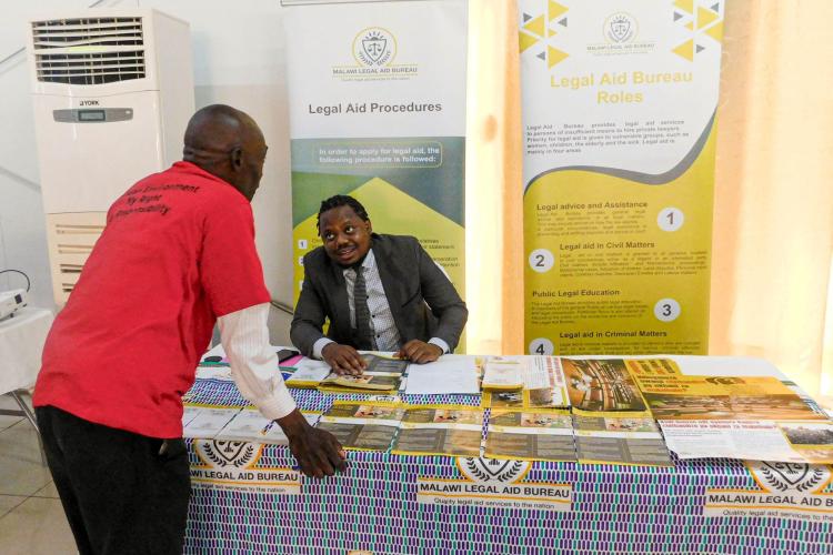 Legal Aid Officer Jones Mpina explains how the man can be assisted if he requires legal aid