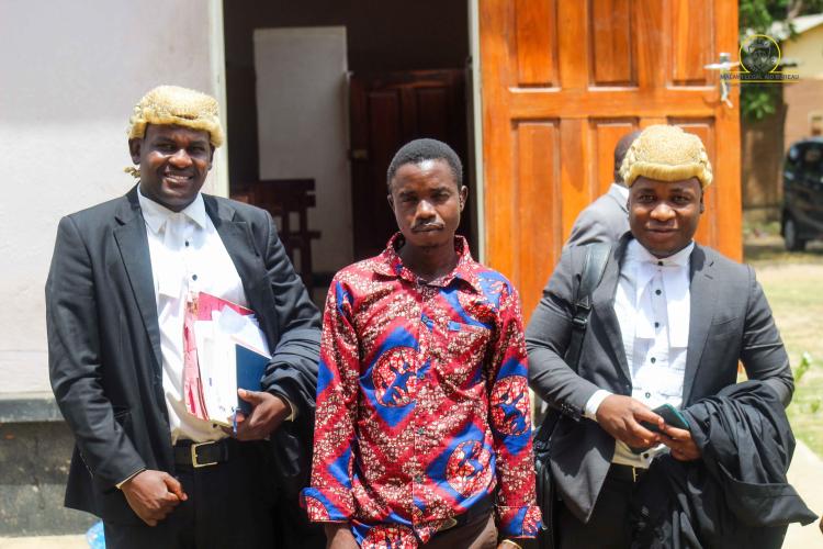 Mavuto Phiri with counsel after Court session