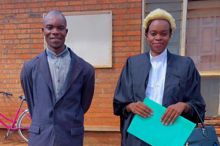 SLAA Masumba (right) with Jimmy